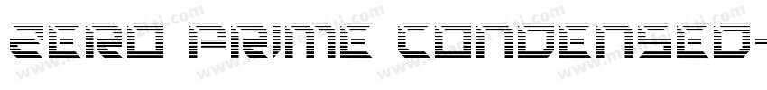 Zero Prime Condensed字体转换
